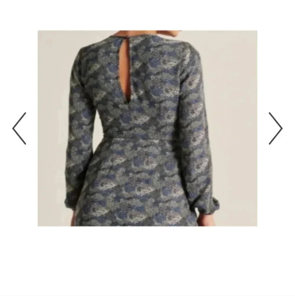 Abercrombie & Fitch multi colored midi floral dress with long sleeves - Picture 2 of 13